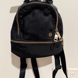 lululemon athletica Black and Gold Backpack
